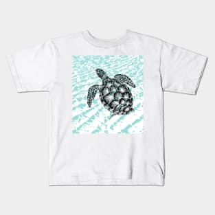 Sea turtle print Kids T-Shirt
